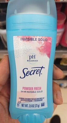 Secret Invisible Solid Powder Fresh, 2.6 oz — 12 Per Case