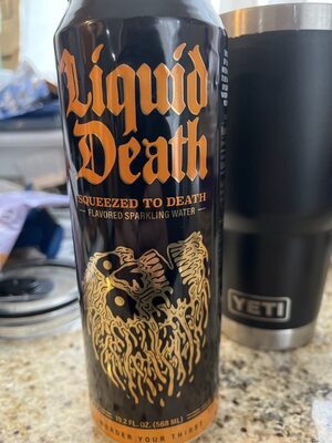Liquid Death Water Sparkling Sqzed To Death - 19.2 fl oz — Case of 12
