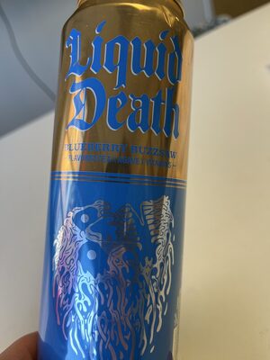 Liquid Death Tea Ready to Drink Bluebry Buzzsaw - 19.2 fl oz — Case of 12