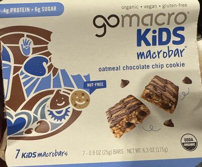Gomacro Bar Otml Cc Cookie Kds 7Pack - 6.3 oz — Case of 7