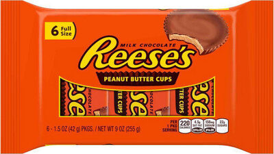Hershey's Reese's Peanut Butter Cups, 6 Pack — 24 Per Case