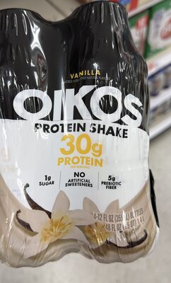 Oikos Protein Shake Ready to Drink Vanilla 4Pack - 48 fl oz — Case of 3