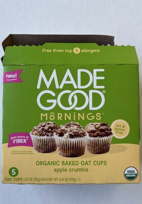 Madegood Cup Oat Apple Crmble - 6.15 oz — Case of 5