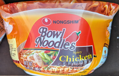 Nong Shim Soup Bowl Ndle Chicken Spicy - 3.03 oz — Case of 12