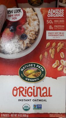Natures Path Cereal Hot Original Organic 8 ct - 14 oz — Case of 6