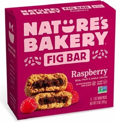 Natures Bakery Bar Fig Ww Raspbrry 6 ct - 12 oz — Case of 6