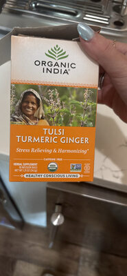 Organic India Tea Tumeric Ginger - 18 ct — Case of 6