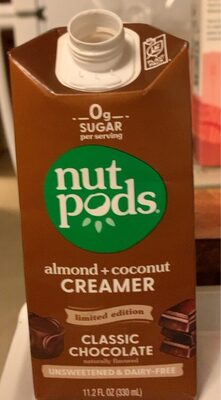 Nutpods Creamer Classc Chocolate Unsweetened - 11.2 fl oz — Case of 12