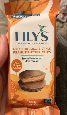 Lilys Sweets Cups Milk Chocolate Peant Butter - 1.25 oz — Case of 12