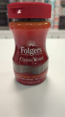 Smucker's Folgers Instant Regular Coffee, 3 oz — 12 Per Case