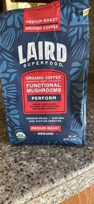 Laird Superfood Coffee Ground Medium Organic - 20 oz — Case of 6