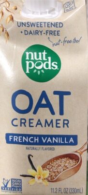 Nutpods Creamer Oat Fr Vanilla Unsweetened - 11.2 fl oz — Case of 12