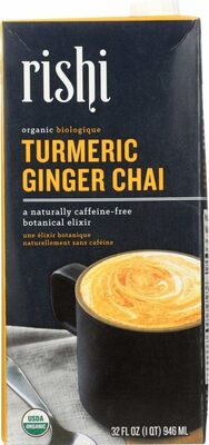 Rishi Tea Beverage Turmric Ginger Chai Con - 32 oz — Case of 12
