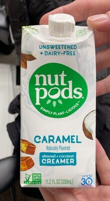 Nutpods Creamer Unsweet Caramel - 11.2 fl oz — Case of 12