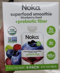 Noka Smoothie Blueberry Beet 4Pc - 16.9 oz — Case of 6