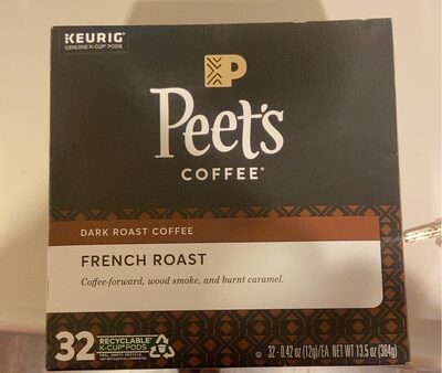 Peets Coffee Coffee Kcup French Roast - 32 ct — Case of 4