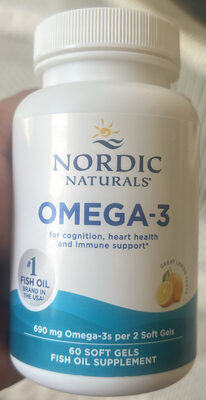 Nordic Naturals Omega 3 Lemon - 60 softgels — Case of 12