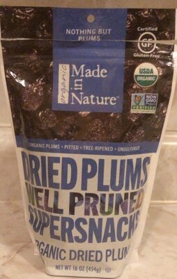 Made In Nature Plum Dried Fruit — 6 Per Case