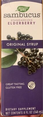 Natures Way Sambucus Syrup 8oz - 8 fl oz — Case of 6