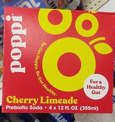 Poppi Soda Preb Cherry Lmade 4Pack - 48 fl oz — Case of 6