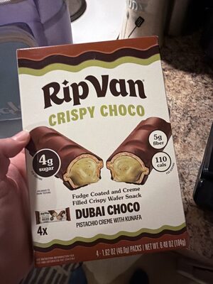 Rip Vanilla Wafer Crispy Chocolate Dubai - 6.48 oz — Case of 6
