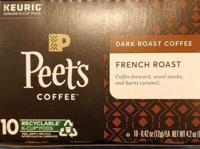 Peets Coffee Coffee Pod French Roast - 10 ct — Case of 6