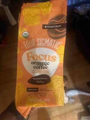 Four Sigmatic Coffee With Focus Organic - 10 oz — Case of 8