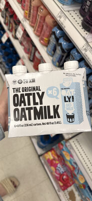 Oatly Milk Oat Original 6Pack - 48 fl oz — Case of 3