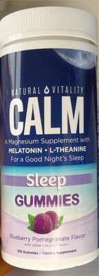 Natural Vitality Calm Sleep Gummy - 120 ct — Case of 12