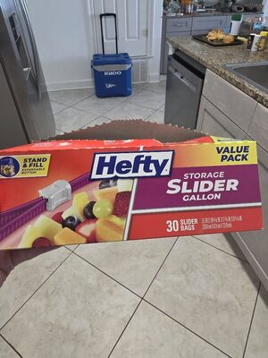 Hefty Slider Gallon Storage Bags, 30 ct — 9 Per Case