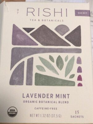 Rishi Tea Tea Lavender Mint 15 ct - 37.5 g — Case of 6