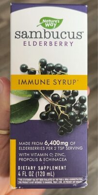 Natures Way Sambucus Immune Syrup 4oz - 4 oz — Case of 3