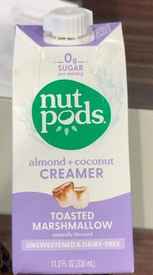 Nutpods Creamer Unsweetened Mrshmlw - 11.2 fl oz — Case of 12