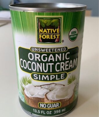 Native Forest Cream Coconut Simple - 13.5 oz — Case of 12