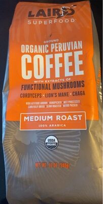 Laird Superfood Coffee Md Ground Mushroom - 12 oz — Case of 6