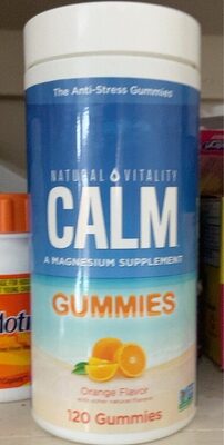 Natural Vitality Calm Orange Gummies - 120 ct — Case of 12