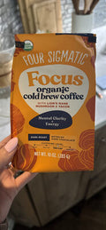Four Sigmatic Coffee Cold Brown Focus Organic - 10 oz — Case of 8