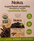 Noka Smoothie Blkbrry Vanilla 4Pc - 16.9 oz — Case of 6