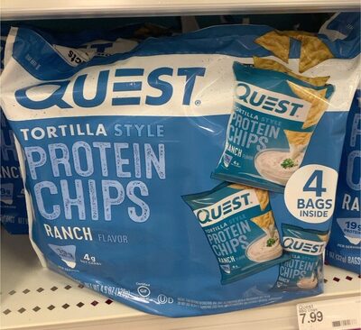 Quest Chips Tortilla Ranch 4Pack - 4.5 oz — Case of 8
