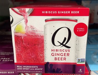 Q Tonic Beer Hibiscus Ginger 4Pack - 30 fl oz — Case of 6