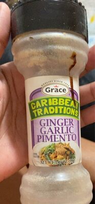 Grace Caribbean Seasoning Ginger Garlic - 3.49 oz — Case of 12