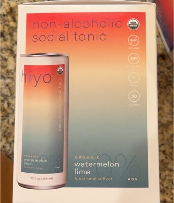 Hiyo Na Socton Watermelon Lme 4Pack - 48 fl oz — Case of 6