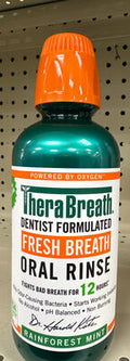 TheraBreath Rainforest Mint Oral Rinse, 16 oz — 12 Per Case