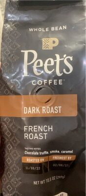 Peets Coffee Coffee With French Roast - 10.5 oz — Case of 6