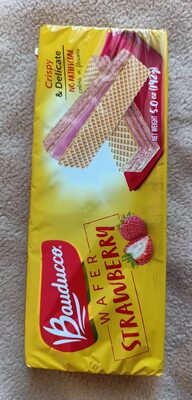 Bauducco Cookie Wafer Strawberry - 5 oz — Case of 18