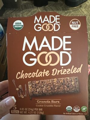 Madegood Bar Chocolate Drizzled Cookie - 4.2 oz — Case of 6