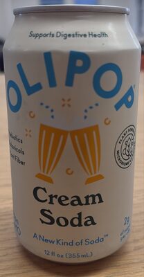 Olipop Soda Prb Cream Soda Single Serve - 12 fl oz — Case of 12