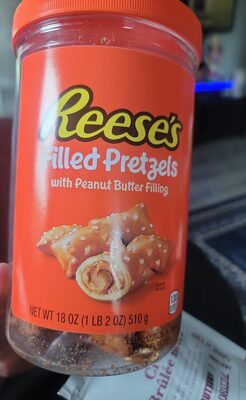 Reeses Pretzels Filled Peanut Butter - 18 oz — Case of 6