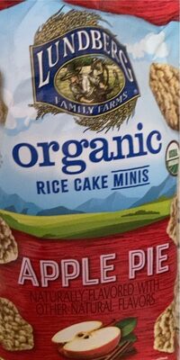 Lundberg Rice Cakes Mini Apple Organic - 5 oz — Case of 6