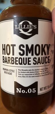 Lillies Q Sauce Hot Smoky BBQ - 15.4 oz — Case of 6